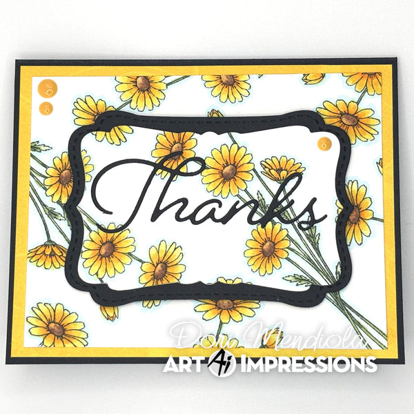 Art Impressions Clear Stamps Set - BJ Long Stem