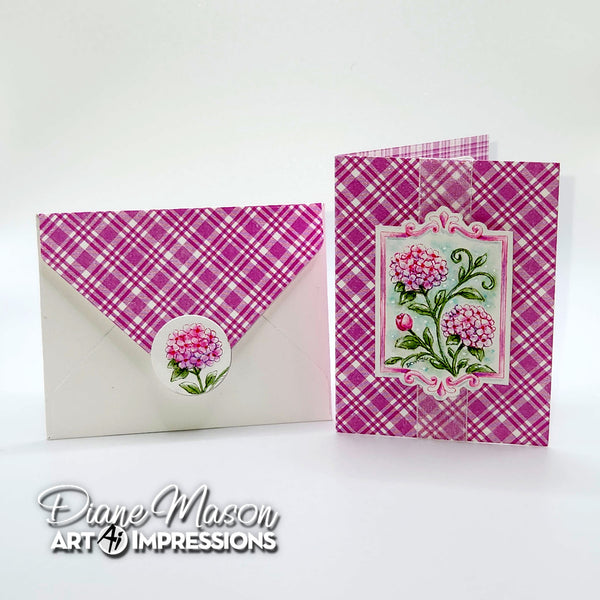 Art Impressions Clear Stamps Set - Hydrangea Margin