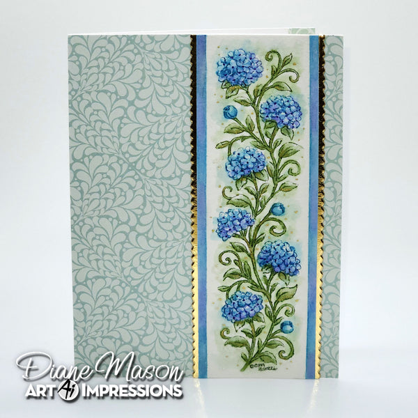 Art Impressions Clear Stamps Set - Hydrangea Margin