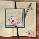 Art Impressions Steel Dies Set - Corner Bird Bookmark