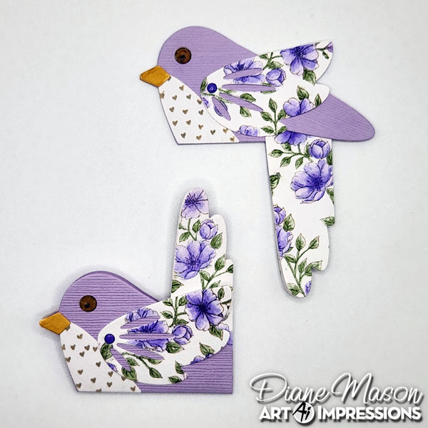 Art Impressions Steel Dies Set - Corner Bird Bookmark