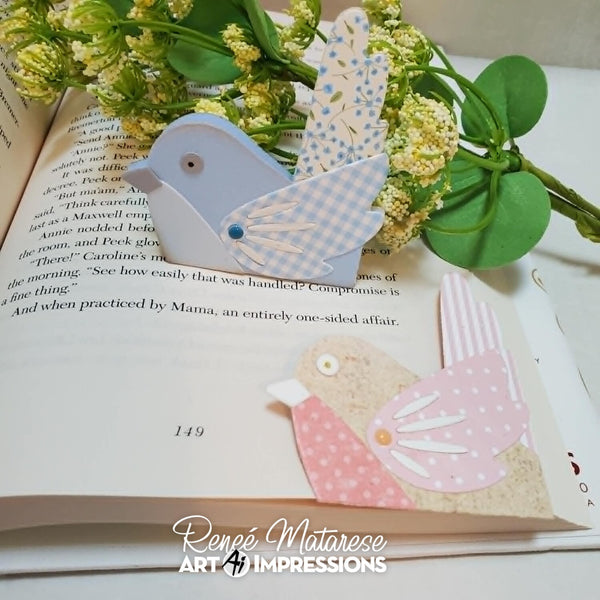 Art Impressions Steel Dies Set - Corner Bird Bookmark