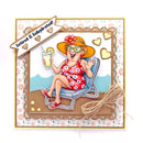 Art Impressions Clear Stamps & Dies Set - Loungin’ Linda