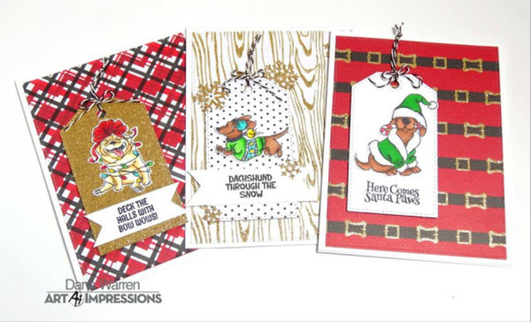 Art Impressions Clear Stamps Set - Santa Paws