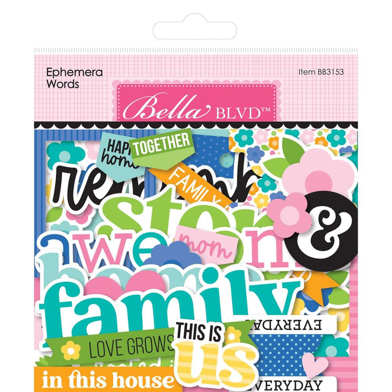Bella Blvd Cardstock Ephemera Words, Love Grows Here