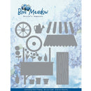 Find It Trading Berries Beauties Die Meadow Market Cart, Blue Meadow