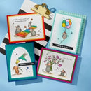 Spellbinders House Mouse Rare Bloom Cling Rubber Stamp Set - Up, Up and Away