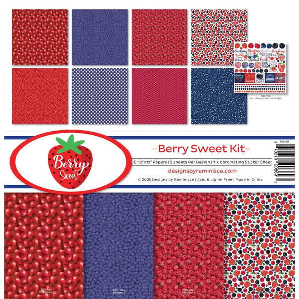 Reminisce Collection Kit 12"X12" Berry Sweet
