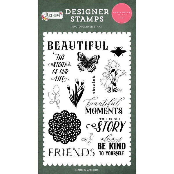 Carta Bella Bloom Stamps Beautiful Moments*