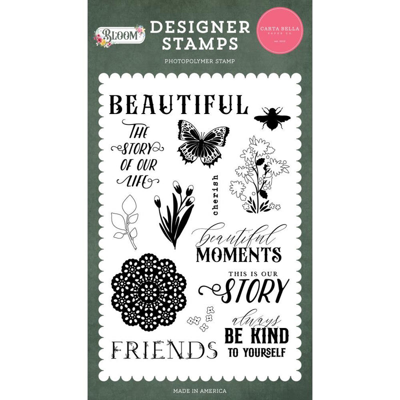 Carta Bella Bloom Stamps Beautiful Moments*