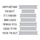 Spellbinders BetterPress Press Plate & Die Set Cheers To You Sentiments*