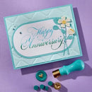 Spellbinders BetterPress Copperplate Press Plate By Paul Antonio - Happy Anniversary