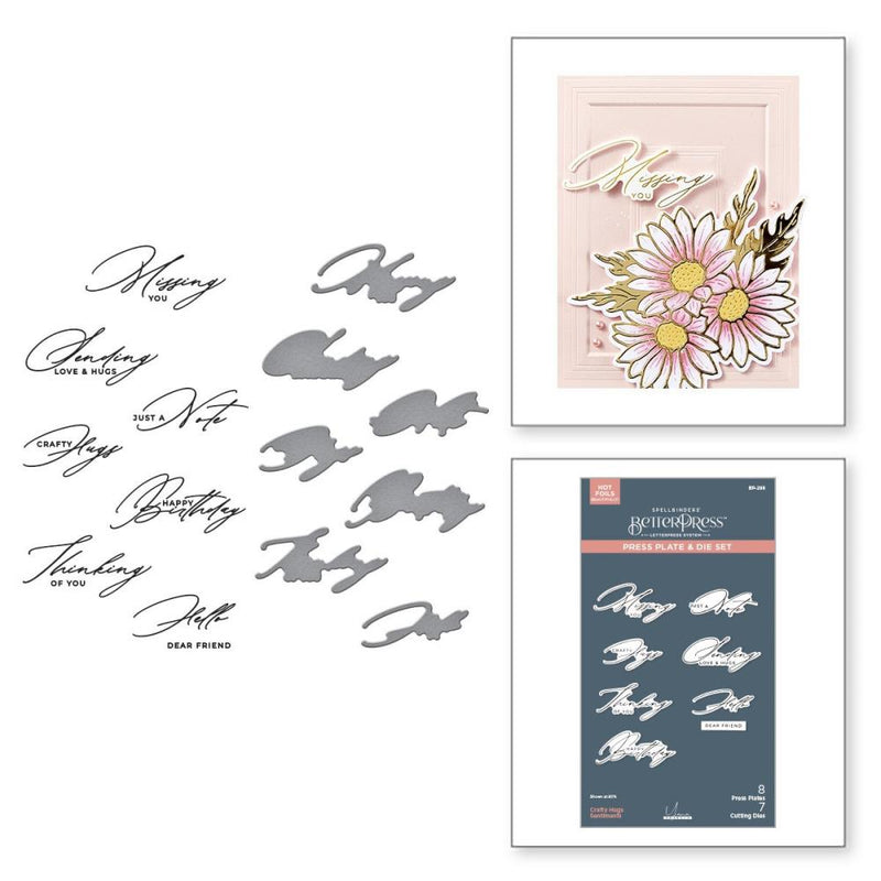 Spellbinders Press Plate & Die Set By Yana Smakula Crafty Hugs, Yana's Daisies