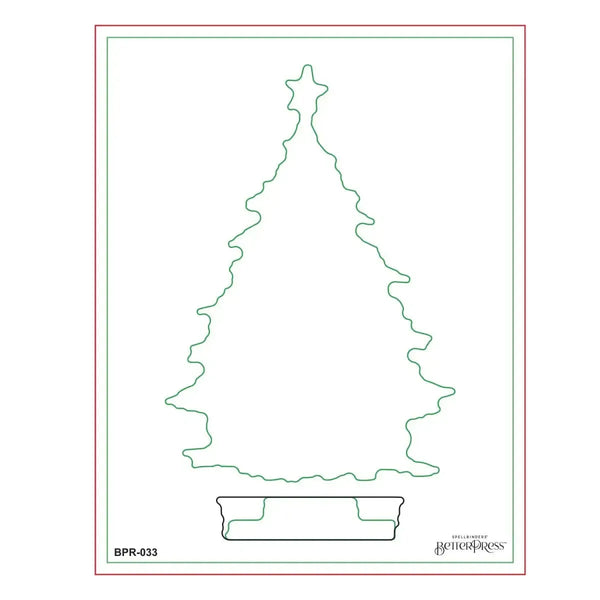 Spellbinders BetterPress Plates - Twinkle Bright Tree Registration