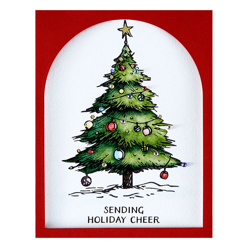 Spellbinders BetterPress Plates - Twinkle Bright Tree Registration