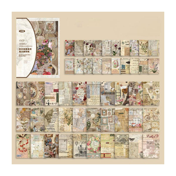 Poppy Crafts Past Stories Scrap Paper Pack - Old Times