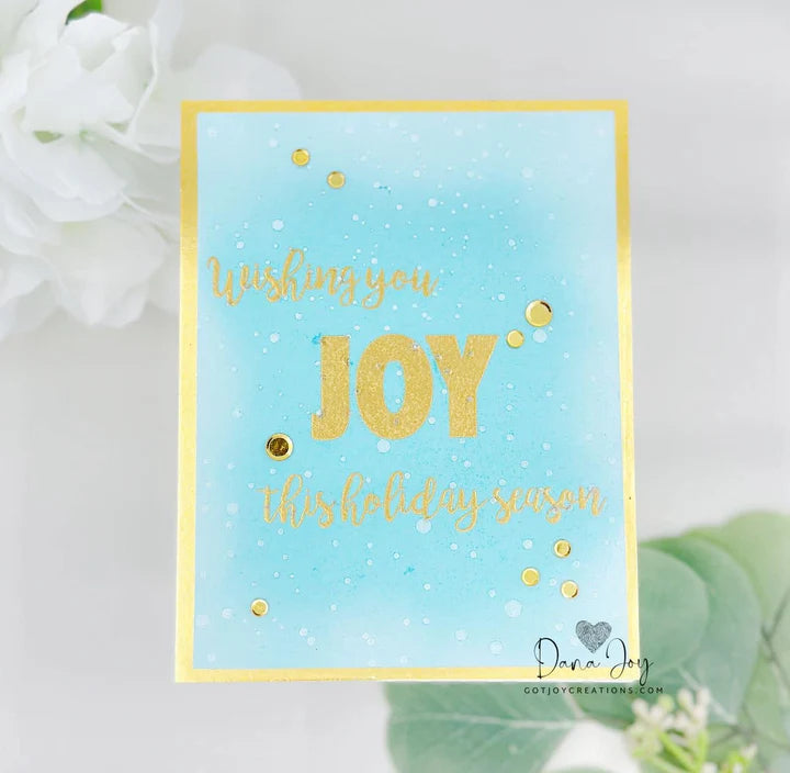 Gina K Designs Stamp & Die Set - Bold Holiday Sentiments*