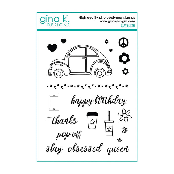 Gina K Designs Clear Stamps - Slay Queen