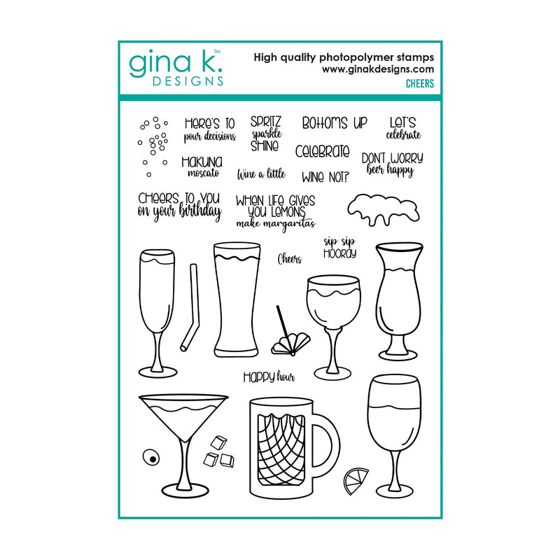 Gina K Designs Clear Stamps - Cheers*