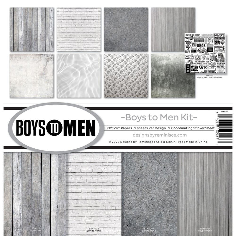 Reminisce Collection Kit 12"X12" Boys To Men