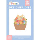 Echo Park Bunnies And Baskets Large Die Set Flower Gift Basket