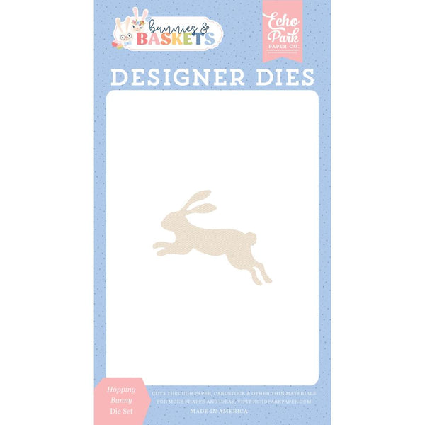 Echo Park Bunnies And Baskets Small Die Set Hopping Bunny