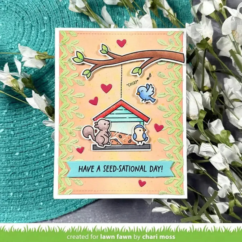 Lawn Fawn Clear Stamp Set - Backyard Bird Feeder Add-On