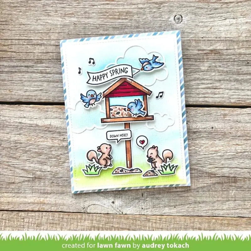 Lawn Fawn Clear Stamp Set - Backyard Bird Feeder Add-On