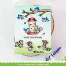 Lawn Clippings Colouring Stencils - Backyard Bird Feeder