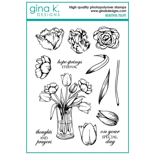 Gina K Designs Clear Stamps - Beautiful Tulips