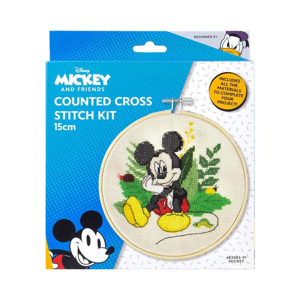 Disney Half Stitch Printed Hoop Art Kit 20cm - Minnie