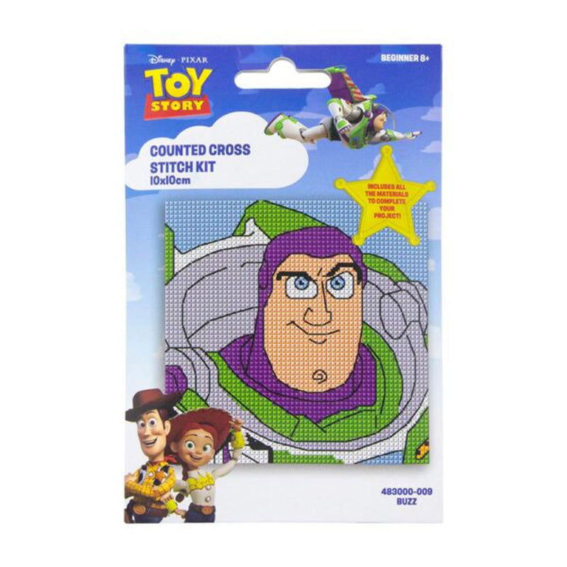 Disney Counted Cross Stitch Mini Kit 10x10cm - Buzz