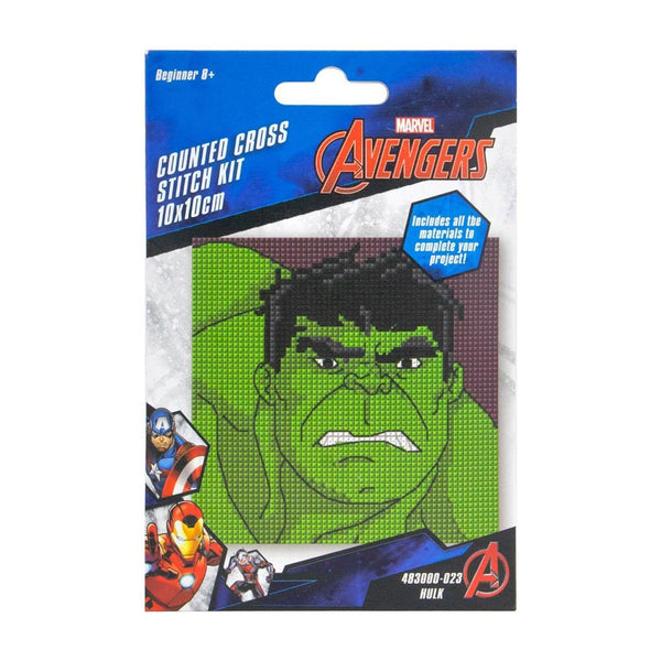 Disney Counted Cross Stitch Mini Kit 10x10cm - Hulk