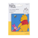 Disney Counted Cross Stitch Mini Kit 10x10cm - Pooh & Piglet