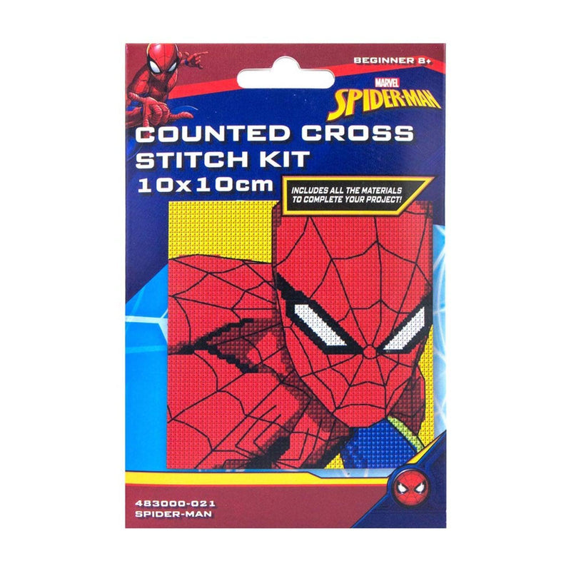 Disney Counted Cross Stitch Mini Kit 10x10cm - Spiderman