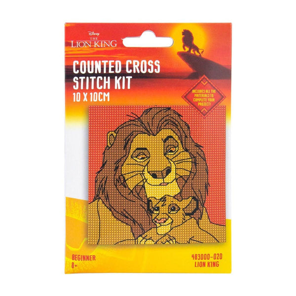 Disney Counted Cross Stitch Mini Kit 10x10cm - The Lion King