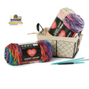 Red Heart Super Saver Bitty Stripes - Stripes Rainbow