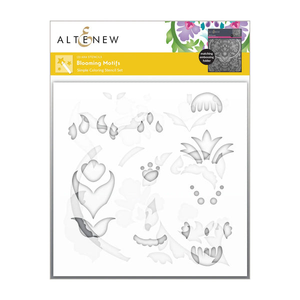 Altenew Blooming Motifs Simple Colouring Stencil