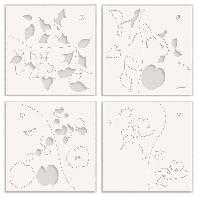 Altenew Blossoming Apple Simple Colouring Stencil Set*