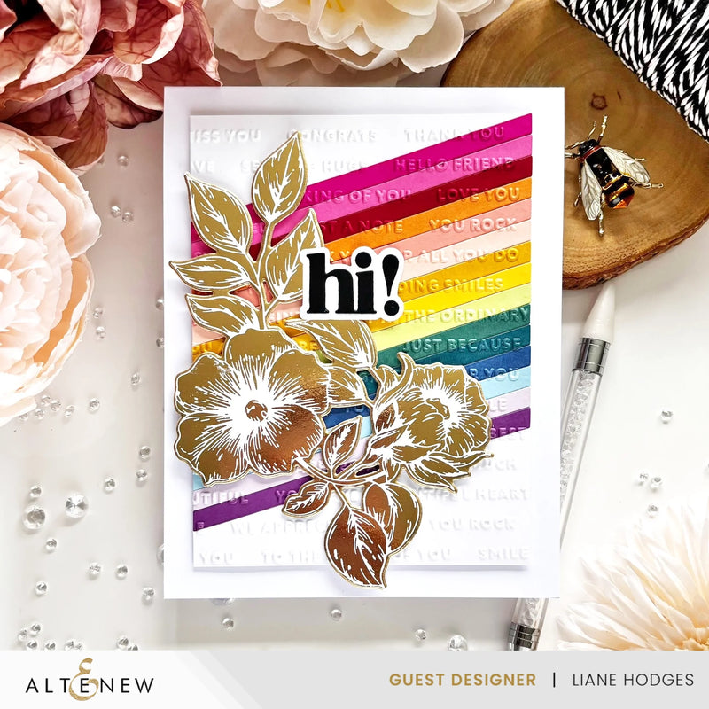 Altenew Blossoming Bouquet Botanical 3D Embossing Folder*