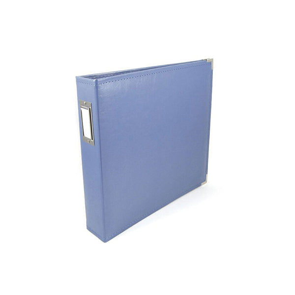 Universal Crafts Classic Leather 12"x12" Three Ring Album - Country Blue