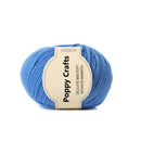 Poppy Crafts Wool Thread Anti-Pilling Yarn 50g - Blue