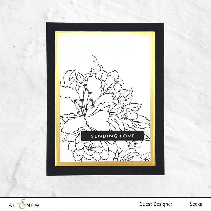 Altenew Bold Bouquet Botanical 3D Embossing Folder