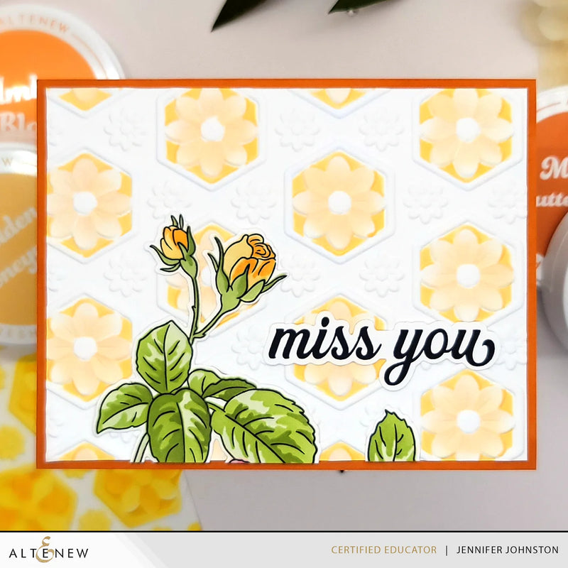 Altenew Botanical Honeycomb Botanical 3D Embossing Folder*