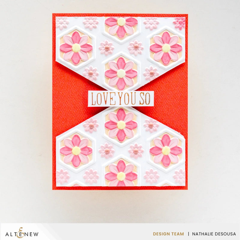 Altenew Botanical Honeycomb Botanical 3D Embossing Folder*