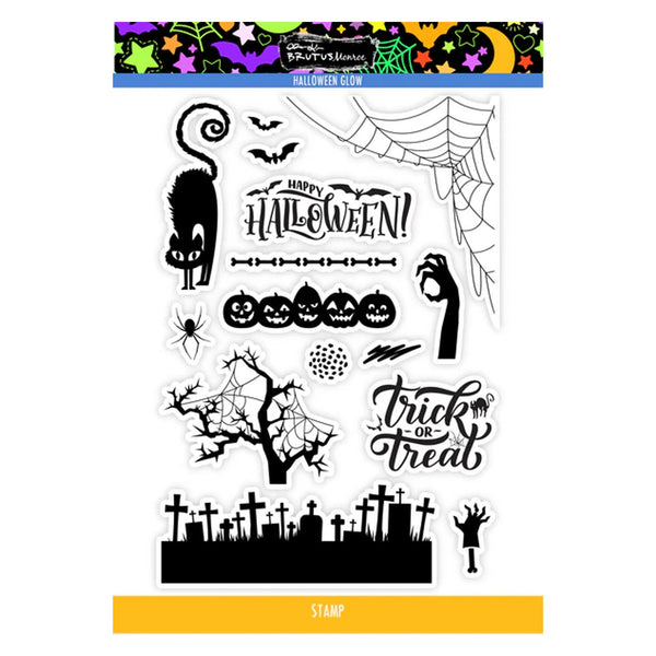 Brutus Monroe Stamp Set 6"x 8" - Halloween Glow
