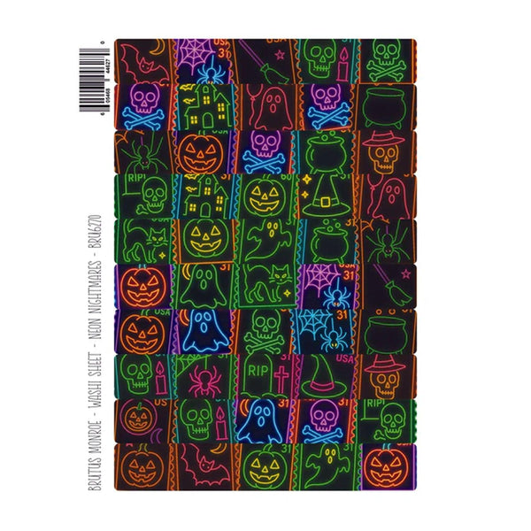 Brutus Monroe Washi Sheets - Neon Nightmares