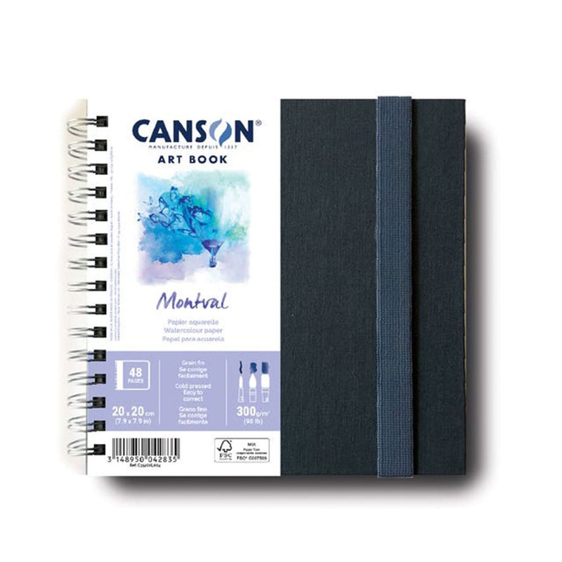 Canson Montval Art Book - 300gsm 20cm x 20cm - 24 Sheets