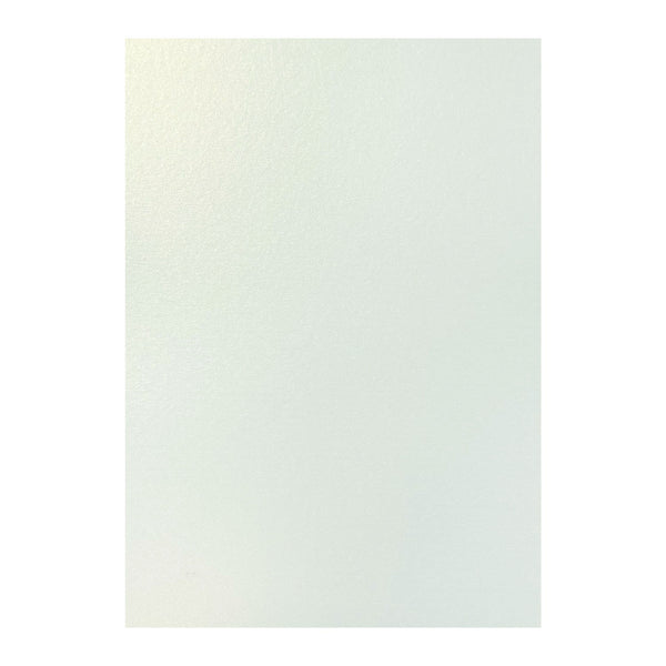 Poppy Crafts A4 Premium Shimmer Cardstock 10 Pack - Milky White
