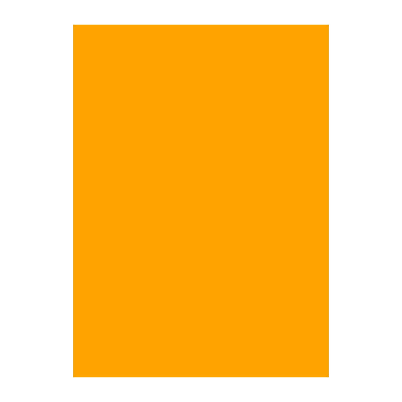 Poppy Crafts A4 Premium Fluorescent Cardstock 10 Pack - Orange